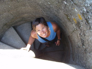 Katie in the staircase